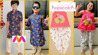 Hopscotch Haul  Myntra Haul  Kids Wear  Kids Try On Haul  Kids Online Cloths Haul [upl. by Ladnar]