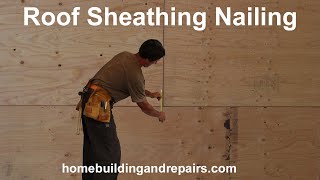 Roof Sheathing Nailing Schedules Explained  6 And 12 Nailing Tutorial [upl. by Violetta]