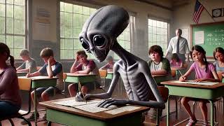 Alien School Struggles ASMR  Relaxing Classroom Ambience with Light Music 👽✏️ [upl. by Krishna]