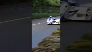 Isle of Man TT  Sidecar Fly By 🔥 [upl. by Kristofer]