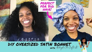 How to Make a Large Satin Bonnet Tutorial with Rickeysha the Craftinista [upl. by Auqinom340]