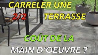 CARRELER une TERRASSE COMBIEN ça COÛTE  Je CHIFFRE un CHANTIER 22 [upl. by Ivanah864]