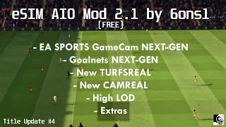 FIFA 22 PC  eSIM AIO Mod 21 by 6ons1  Title Update 17  FREE [upl. by Adnerad182]