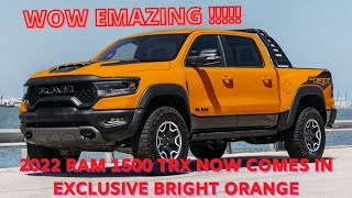 2022 Ram 1500 TRX  2022 RAM TRX Ignition Orange Edition Will Be Better Than The Launch Edition [upl. by Scarlet]