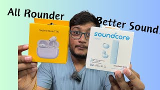 Realme T310 vs Soundcore A30i  Best Earbuds under 2500 rupees [upl. by Maynord175]