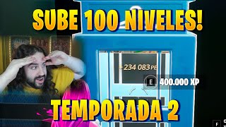 BOTONES ROTOS Y REPETIBLES COMO SUBIR 100 NIVELES RAPIDO EN FORTNITE TEMPORADA 2 MAPA BUG DE XP [upl. by Gahl]