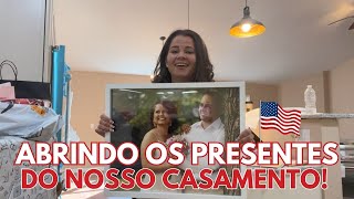 ESPEREI PARA ABRIR OS MEUS PRESENTES DE CASAMENTO COM VOCÊS [upl. by Enirolf548]