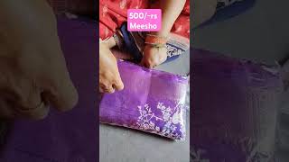 trending saree music meshoo meeshohaul onlineshopping [upl. by Thamora]