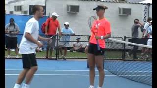 Elena Dementieva practice in Sydney 2010WMV [upl. by Eudora]