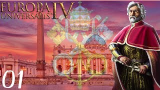 Lets Play EU4 135 Papal State  Part 1  Attacking Naples [upl. by Aloeda]