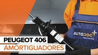 Cómo cambiar Amortiguadores delanteros en PEUGEOT 406 INSTRUCCIÓN  AUTODOC [upl. by Ientirb908]