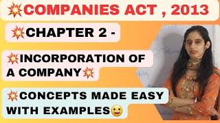 Incorporation of A Company  section 7  companies Act  2013 [upl. by Os947]