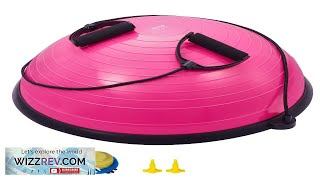 VEVOR Half Exercise Ball Trainer 23 inch Balance Ball Trainer 660lbs Capacity Review [upl. by Ellehcrad561]