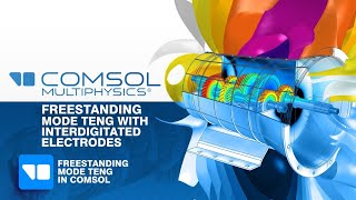 Freestanding Mode TENG with Interdigitated Electrodes in COMSOL Multiphysics Tutorial 14 [upl. by Fernandez]