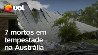 Tempestades deixam mortos no leste da Austrália [upl. by Eisej]