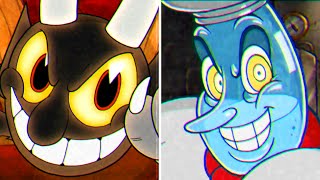 Cuphead  Main Endboss VS DLC Endboss Comparison No Damage A [upl. by Reede]