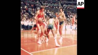 UPITN 15 10 78 WORLD BASKETBALL CHAMPIONSHIP BETWEEN USSR AND BRAZIL [upl. by Dralliw984]