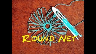 Round Net Making  How to Make a Round Net or Making a Round Net Bag [upl. by Liris]