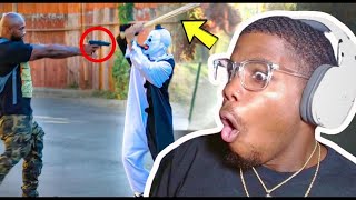 Art The Clown PRANK In Da Hood REACTION [upl. by Acirred]