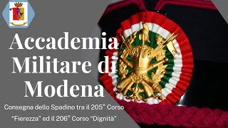 Accademia Militare di Modena Cerimonia della Consegna dello Spadino 7112024 Esercito e Carabinieri [upl. by Georgina866]