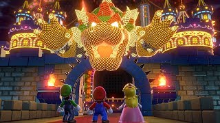 Super Mario 3D World  All Final Castles 3 Player [upl. by Airret]