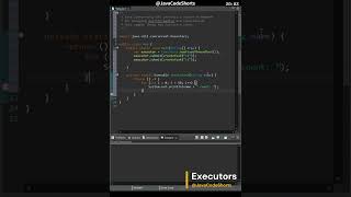 0052 Java Concurrency Executors java programming coding concurrency shorts [upl. by Ahsiekar]