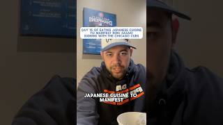 Day 15  Eating Japanese cuisine to manifest Roki Sasaki signing with the Chicago Cubs mlb shorts [upl. by Ecilahs502]