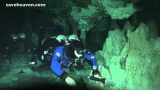 Cave diving Mexico  cenote Calavera [upl. by Ursa]