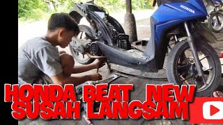 honda beat 2020 bermasalah klep bocor [upl. by Ilene]