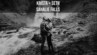 Krista and Seths Sahalie Falls Engagement [upl. by Frayda]