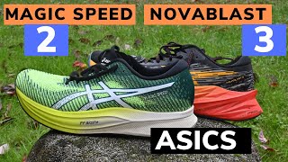 ASICS Novablast 3 vs Magic Speed 2  a chi le consigliamo la recensione di due OTTIME scarpe [upl. by Lorri]