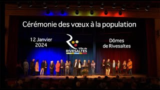 Mairie de rivesaltes  Cérémonie des vœux 2024 [upl. by Annaiv]