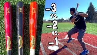 3 vs 2 vs 1 Wood Bat Performance Test [upl. by Suriaj]