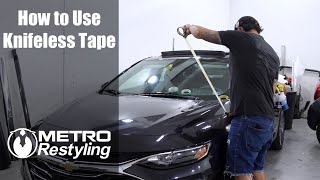 How to Use Knifeless Tape  Vinyl Wrap Installation Guide [upl. by Nalhsa]