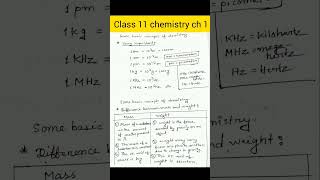 class 11 chemistry chapter 1shortvideo chemistry class11chemistrychapter1 mass weight [upl. by Alsworth391]