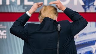 I try like hell to hide that bald spot says Donald Trump [upl. by Lrigybab]