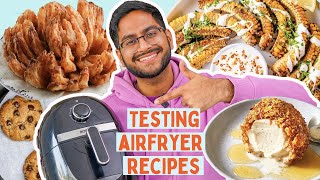 TESTING VIRAL AIR FRYER RECIPES 😱 QUICK AND EASY DO THEY WORK TESTED BY SHIVESH [upl. by Annhej]