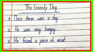 the greedy dog10 lines storymoral storykahani [upl. by Larina]