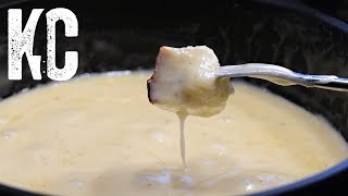 CHEESE FONDUE IN 10 MINUTES  Super Easy Recipe [upl. by Barlow323]