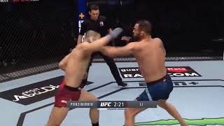 Santiago Ponzinibbio vs Li Jingliang  FullFight Highlights  UFC Fight Island January 2021 [upl. by Ahsemrak]