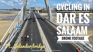 Cycling in Dar Es Salaam Drone Footage Ft Selander bridge [upl. by Eibor]