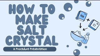 How to make NaCl salt crystal at home [upl. by Ania]