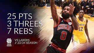 Coby White 25 pts 3 threes 7 rebs vs Lakers 2324 season [upl. by Iraam342]