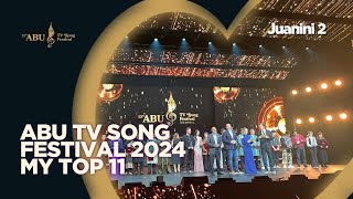 🇹🇷ABU TV Song Festival 2024 🏆  My Top 11 [upl. by Corkhill957]