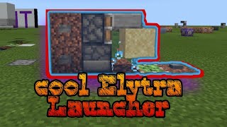 118 insane elytra launcher in Minecraft pe [upl. by Elston]