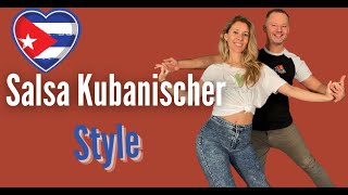 Salsa kubanischer Style tanzen für Anfänger erklärt Setenta amp Enchufla [upl. by Leiva]