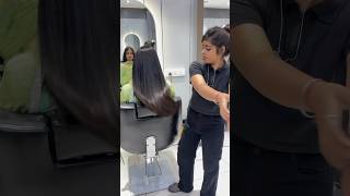 Hair smoothing 😱 wait for end 🤗 haircut hairsmoothingtreatment salon [upl. by Germin638]