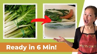 How to Prepare Swiss Chard  Easy No Fuss Prep Secret Method Shorts [upl. by Nrublim]