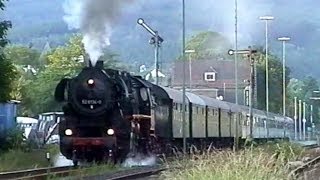 Dampflok 52 8134 mit 11WagenZug im Rothaargebirge  Teil 2 2001 [upl. by Alpert160]