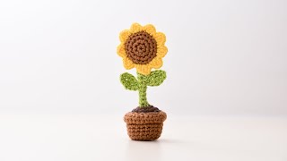 Amigurumi  como hacer un girasol en crochet  Bibi Crochet [upl. by Kirschner]